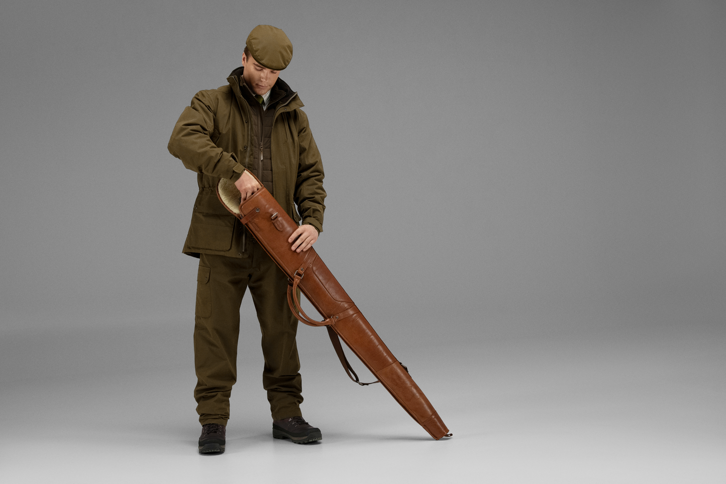 Retrieve Flintenfutteral aus Leder - Hunters World