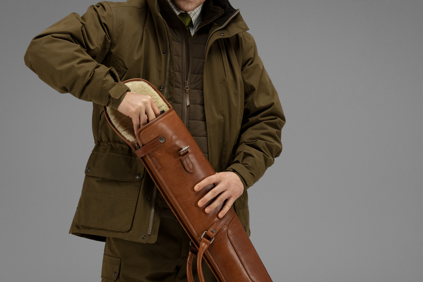 Retrieve Flintenfutteral aus Leder - Hunters World