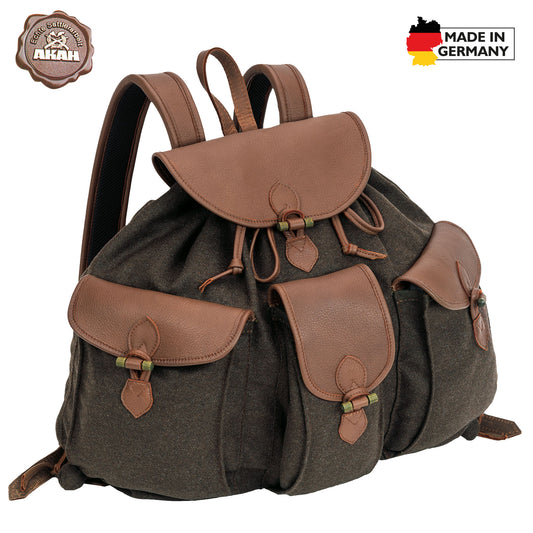 AKAH Rucksack "Loden de Luxe" mit Elch-Leder