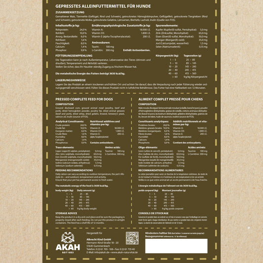 AKAH NaturVital® STANDARD Hundefutter