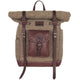 AKAH Rolltop-Rucksack aus Wollfilz und Olivenleder - Hunters World 