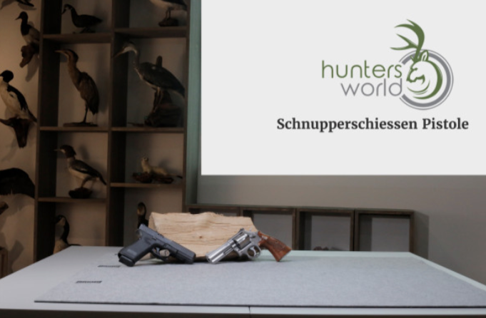 Schnupperschießen Pistole - Hunters World 
